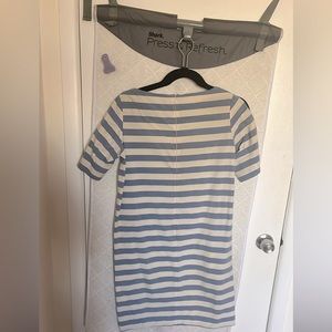 Steven Alan blue white stripes summer dress . Size P